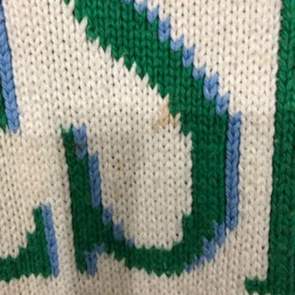 LIMITED EDITION MSGM RARE KNIT PRINT SWEATER SIZE L MADE IN ITALY UNISEX - Picture 6 of 8